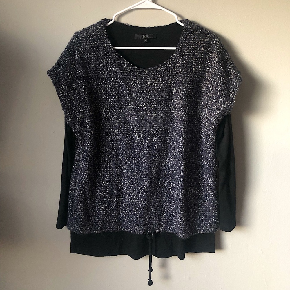 Bess Layered Long-Sleeved Top L